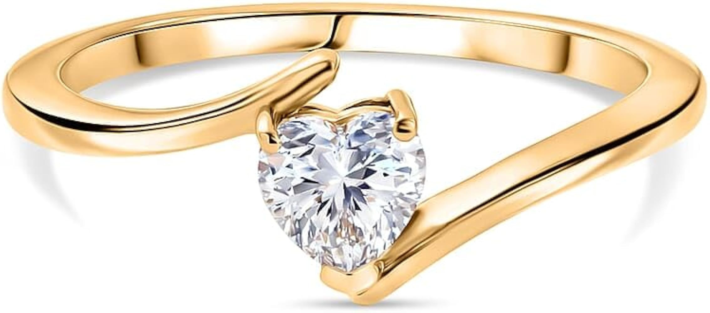 Heart gold ring  | Amazon (UK)