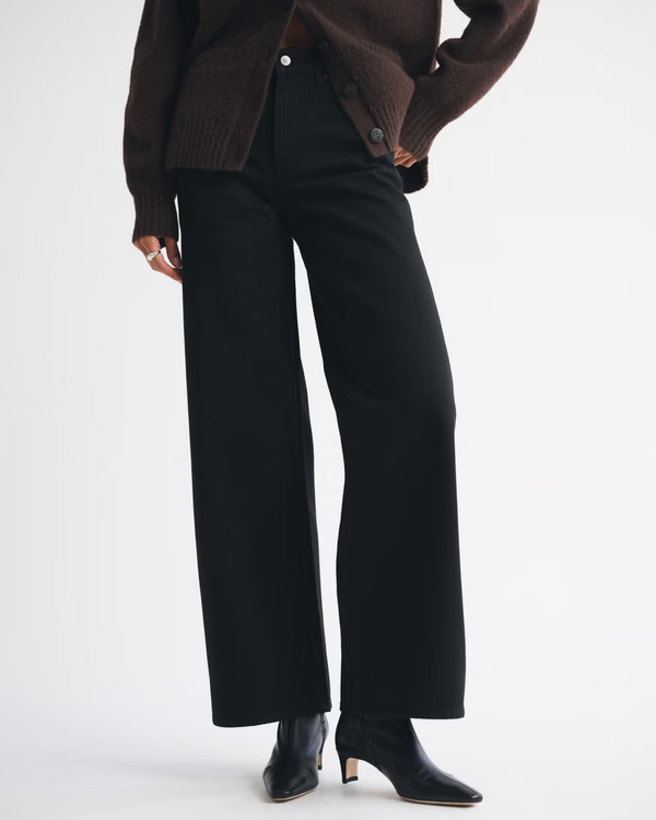 High Rise Wide Leg Jean | Abercrombie & Fitch (US)