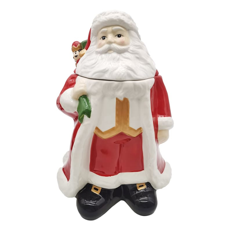 Classic Christmas Santa Cookie Jar | At Home
