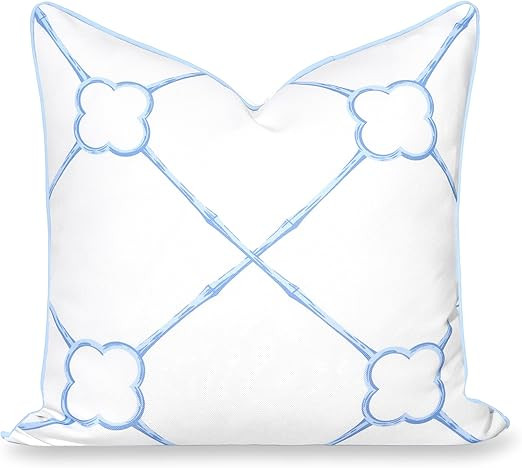 Hofdeco Premium Grandmillennial Coastal Hampton Patio Indoor Outdoor Throw Pillow Cover Only, 22"... | Amazon (US)