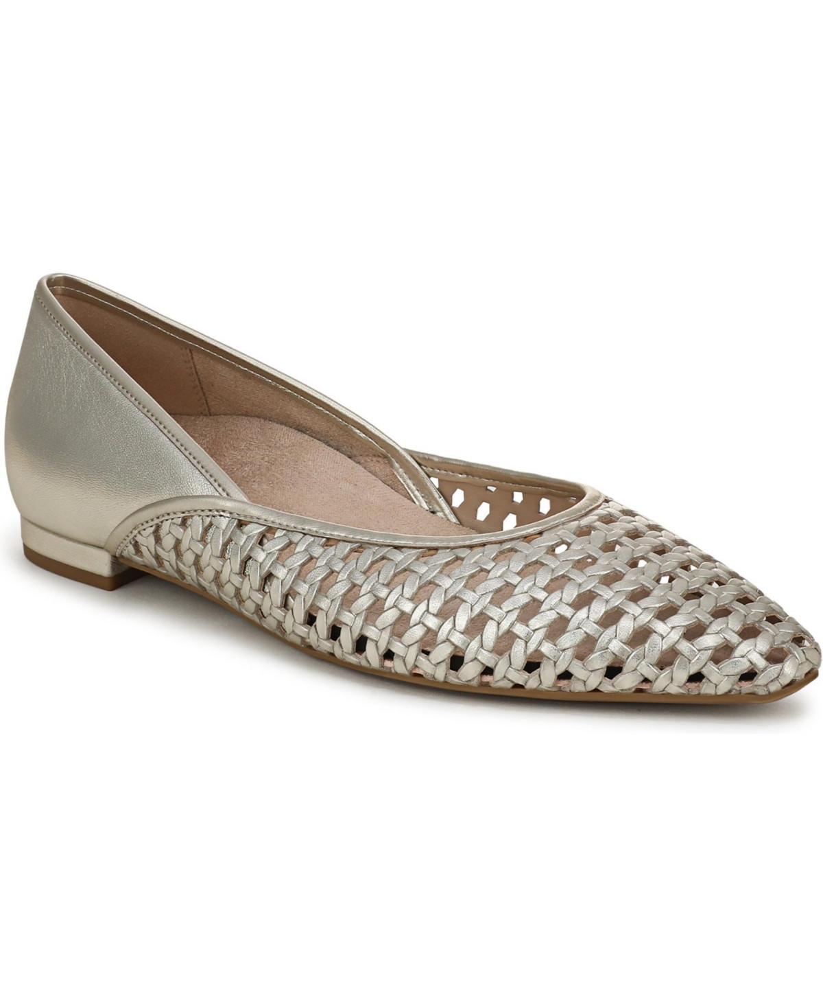 Vionic Womens Gracia Woven Ballet Flats - Gold leather | Macy's