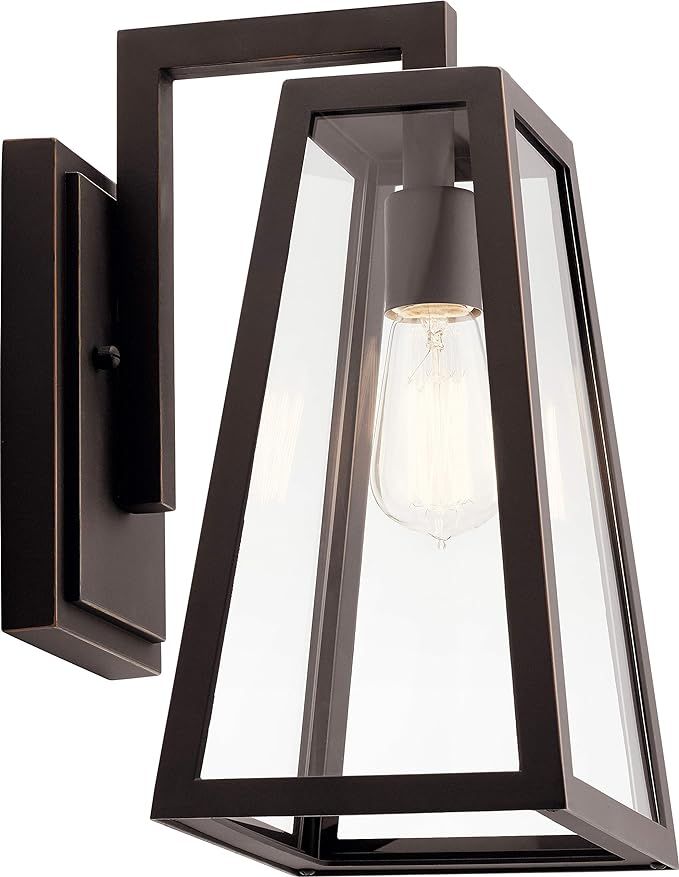 Kichler 49331RZ Delison Outdoor Wall Sconce, 1-Light 100 Watts, Rubbed Bronze | Amazon (US)