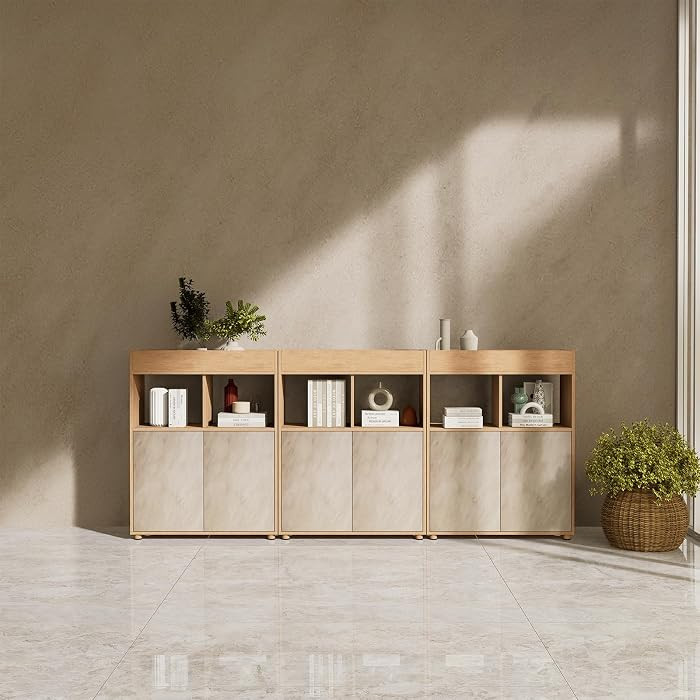 Beige Concrete Wallpaper Peel and Stick 32″ x 157″ Matte Contact Paper Cream Texture Waterpro... | Amazon (US)