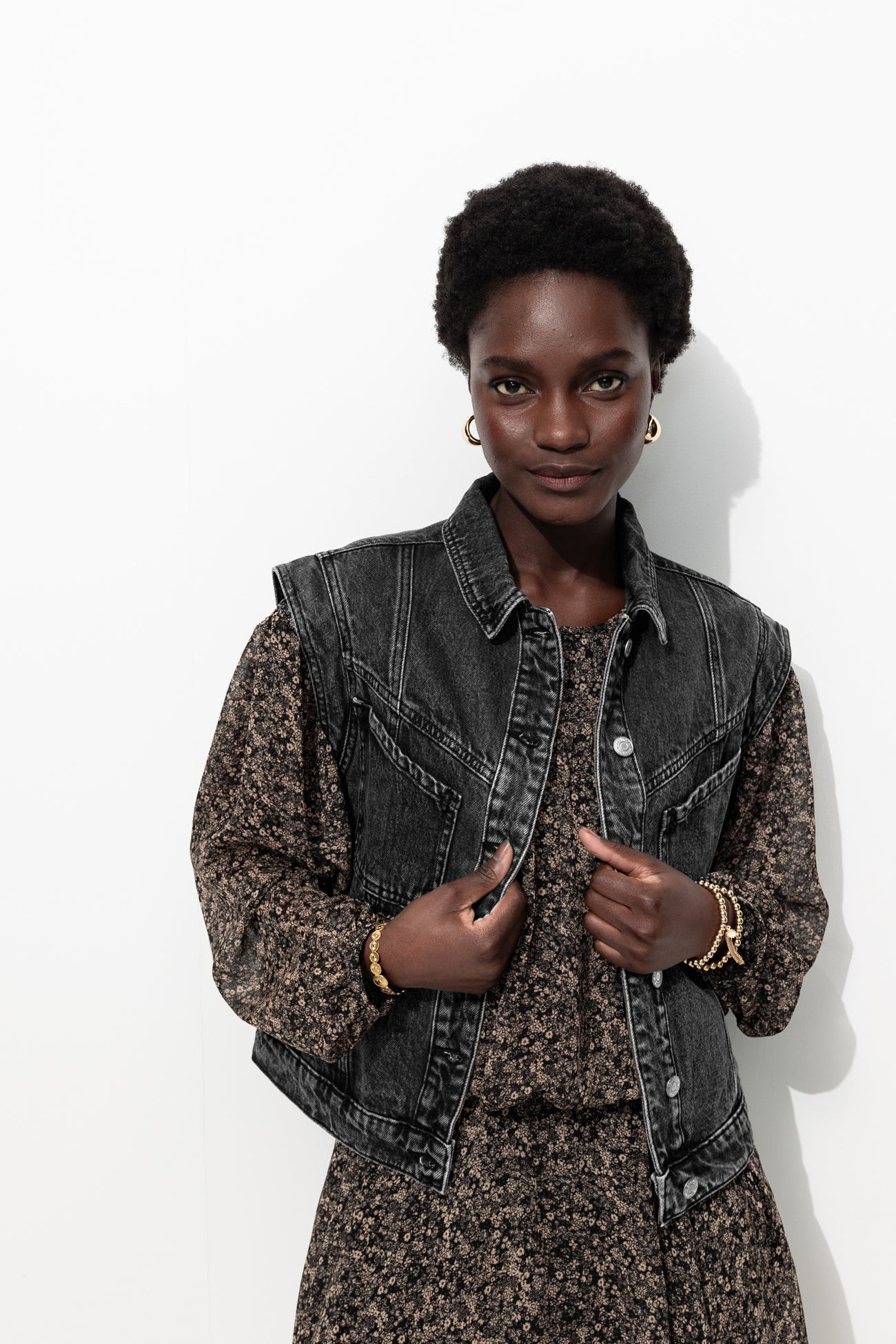 Veste en jean éco-conçue - Jeans gris | Promod (FR)