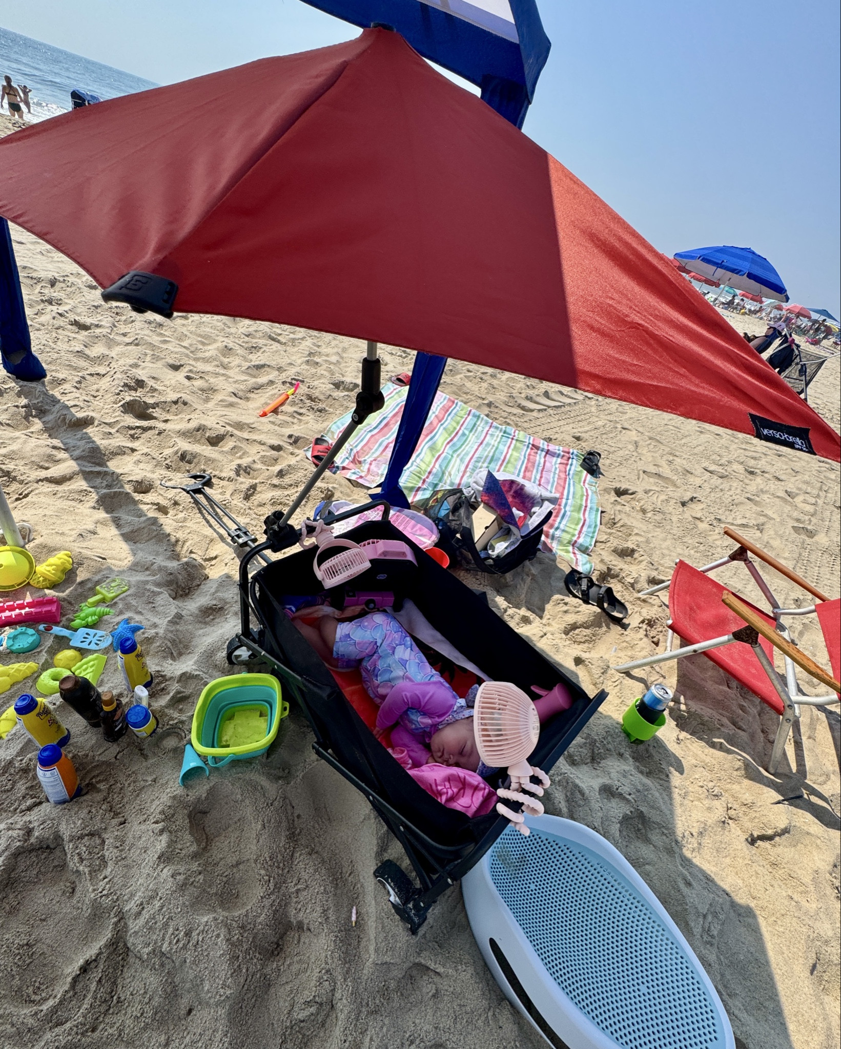 Beach set up must haves that we brought in vacation with us - so we kept it to the bare minimum. The wagon is what we used to pull our beach stuff and ended up making a great place for her to nap in! Rather than bringing my giant beach wagon and her tent! 

#LTKFamily #LTKBaby #LTKTravel