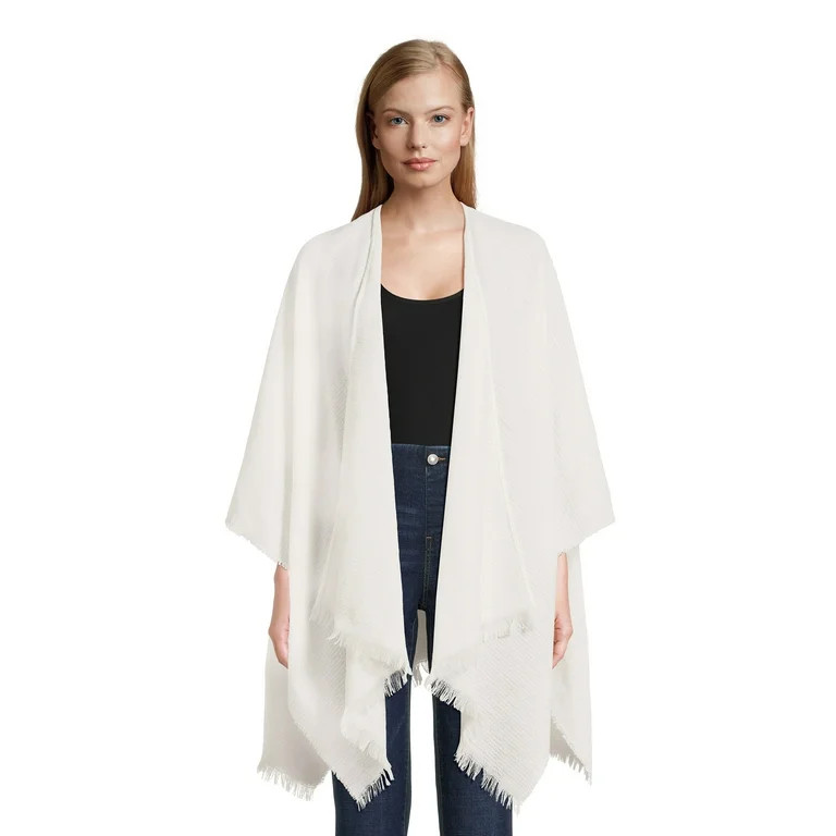 Time and Tru Women’s Midweight Layering Wrap, Sizes XS-XL | Walmart (US)
