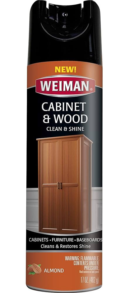 Weiman Cabinet & Furniture Polish - 17 Ounce - Aerosol Protect Clean Polish Wax Your Wood Tables ... | Amazon (US)