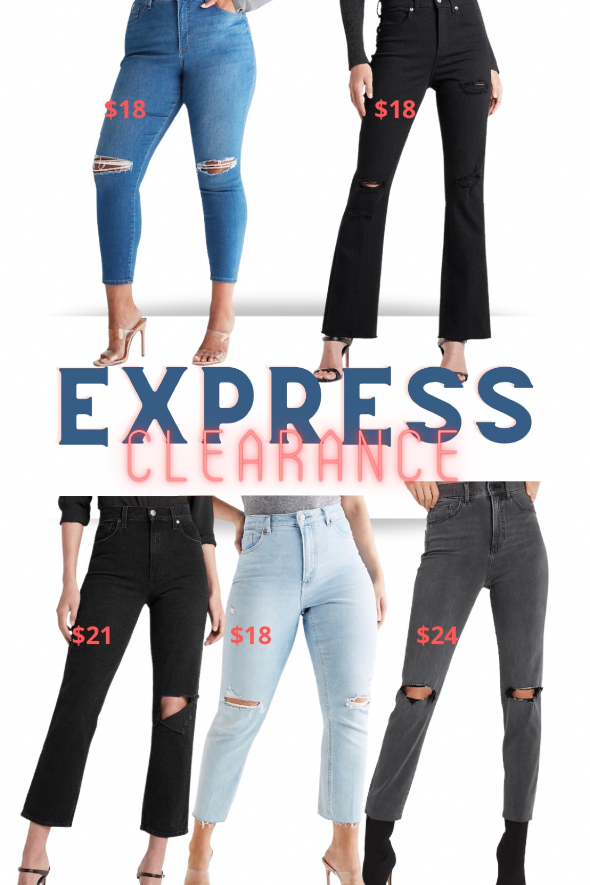 Major Sale on Express Jeans! Tons of options, mom jeans, flare jeans, straight leg jeans, fantastic prices!

#LTKunder50 #LTKstyletip #LTKsalealert