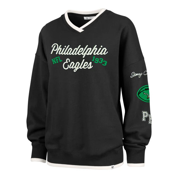 PHILADELPHIA EAGLES HISTORIC STONEY CLOVER LANE X '47 PULLOVER WOMENS | '47Brand