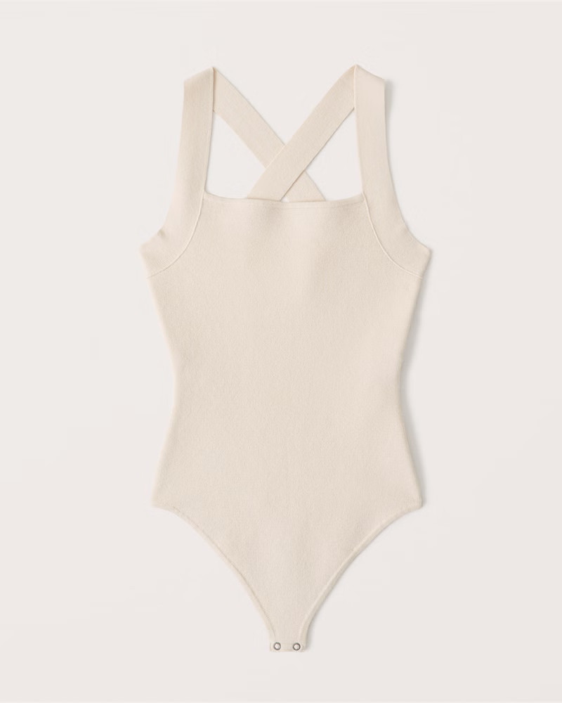 Halter Crossback Bodysuit | Abercrombie & Fitch (US)
