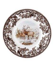 Woodland American Wildlife Elk Salad Plate | Horchow