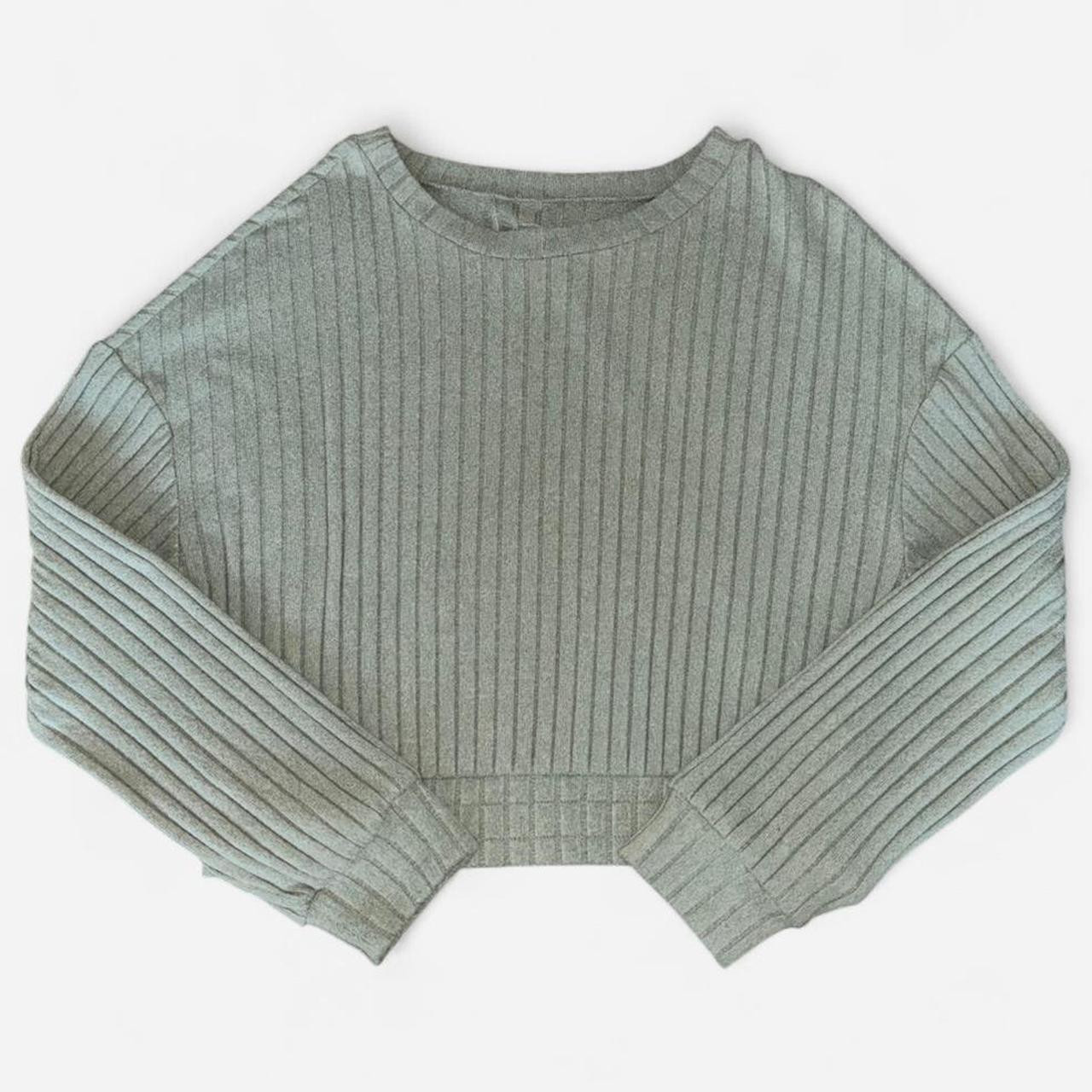 Gilly Hicks Women's Sweater - Green/Blue - S | Depop US