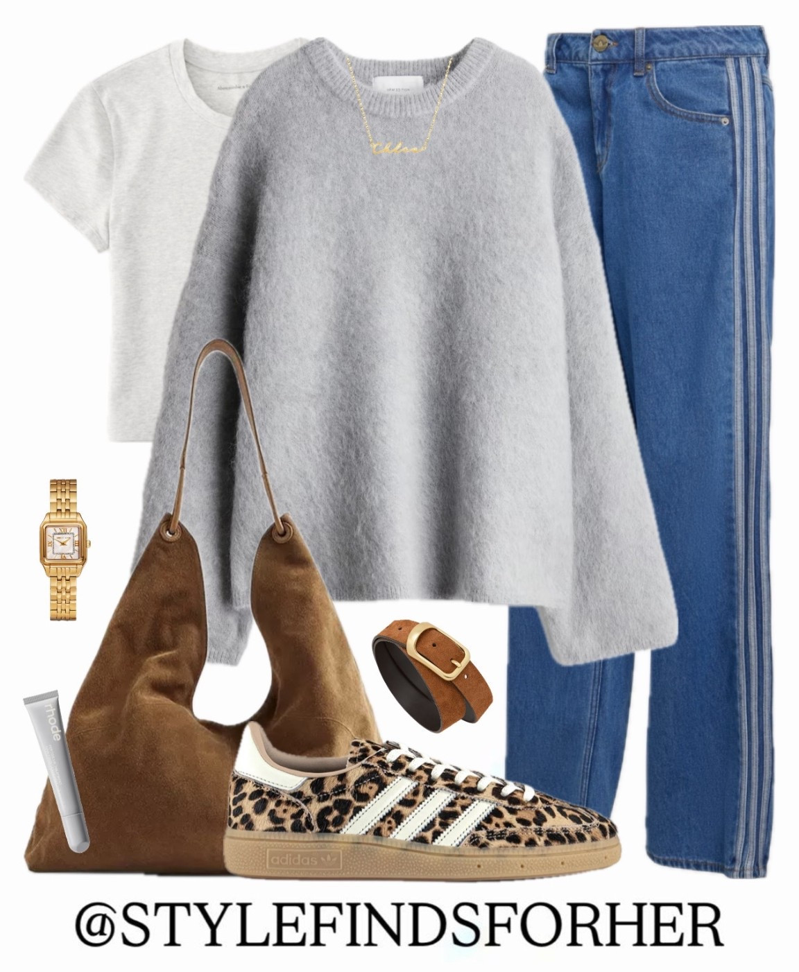 Leopard print adidas trainers 🐆
Styled with denim firebird jeans and a cosy mohair jumper, an easy everyday outfit that still feels elevated. 

leopard print trainers, adidas trainers, firebird jeans, denim outfit, everyday outfit, casual chic, neutral outfit, cosy jumper, mohair jumper, weekend outfit, trainer outfit, street style, comfortable fashion, fashion finds, outfit inspo

@adidas @abercrombie 

#LTKjeans #LTKuk #LTKshoes