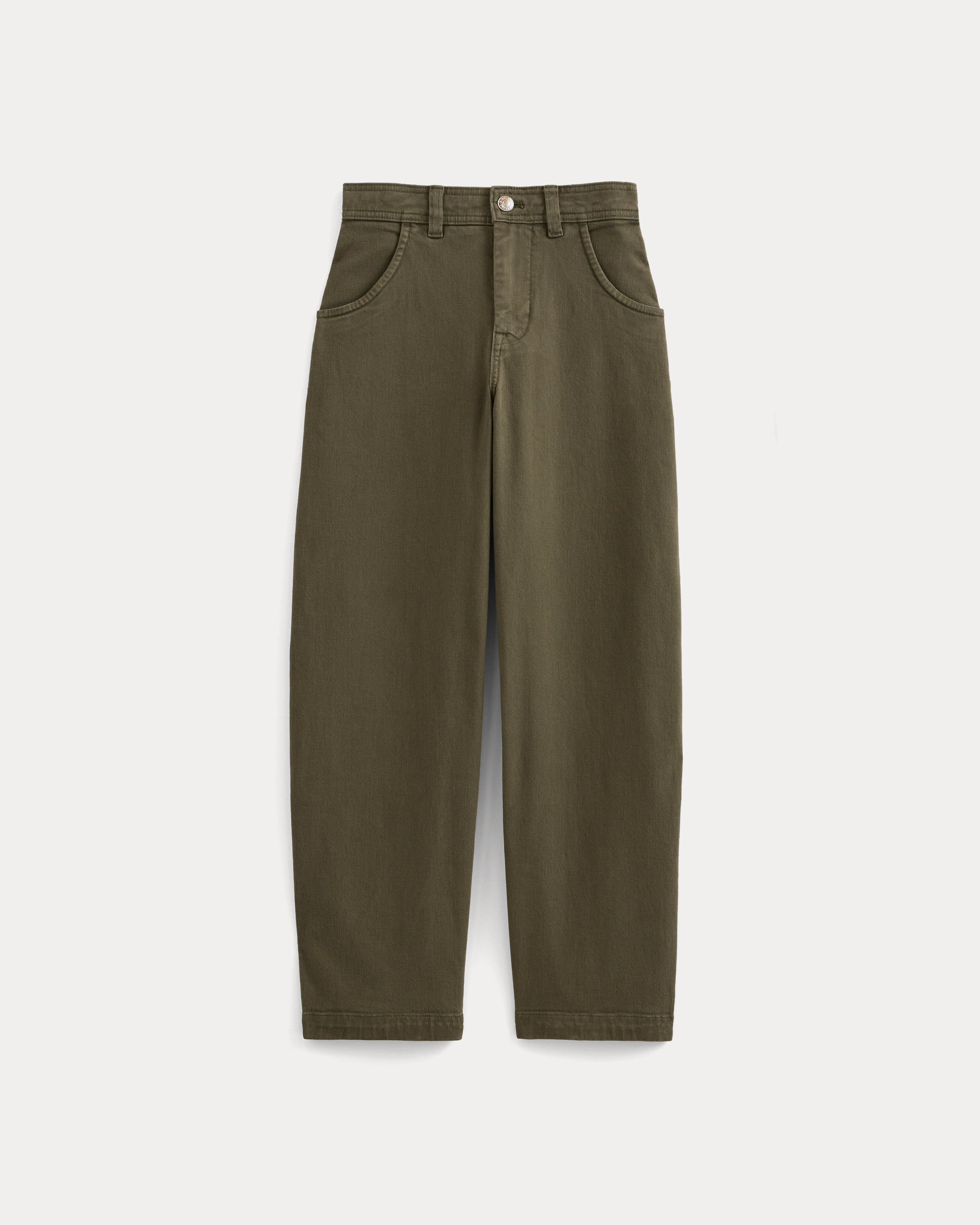 Utility Twill Barrel Pant | Olive Night | Long | Everlane
