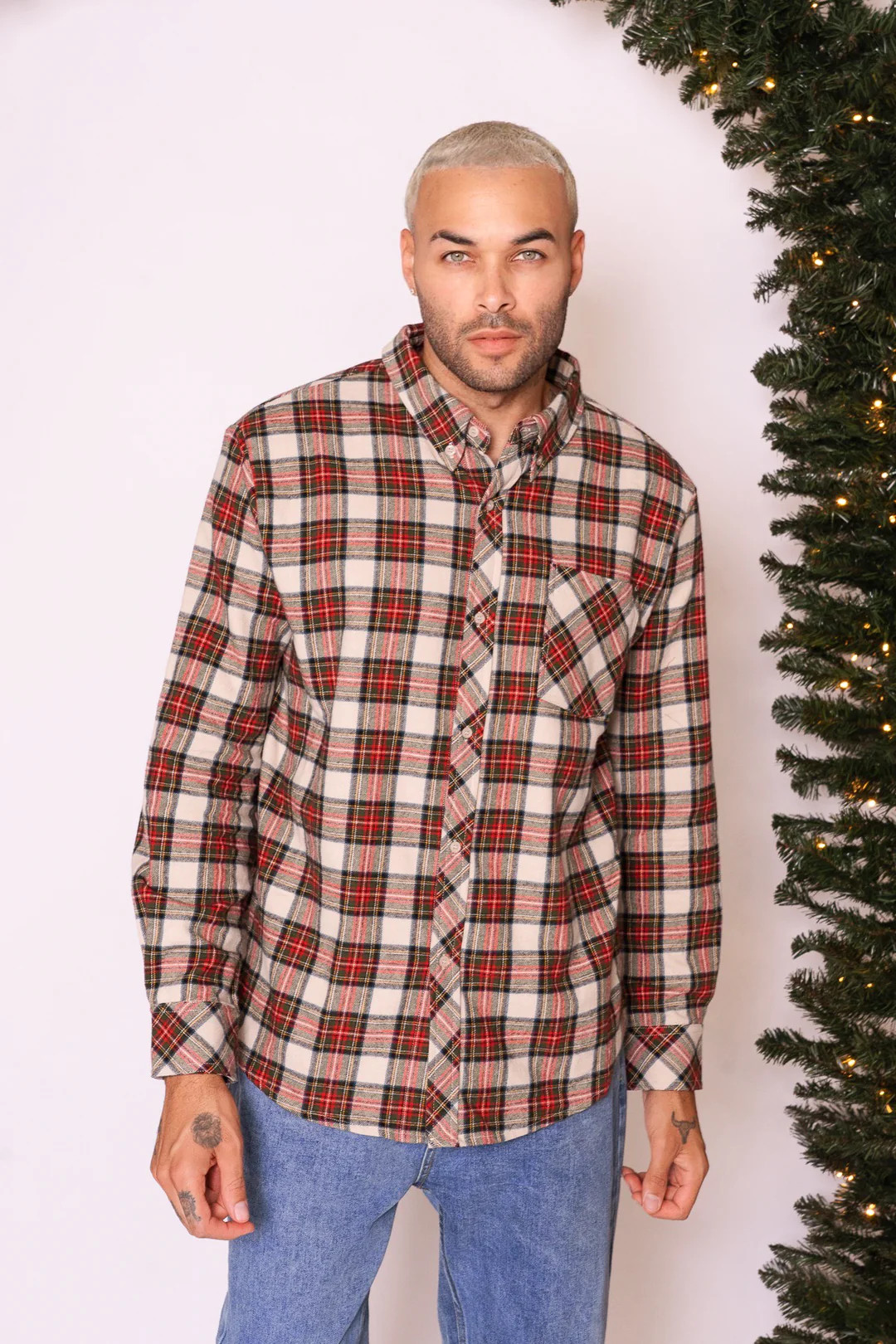 Mens John Shirt in Merry Holiday Plaid | Ivy City Co