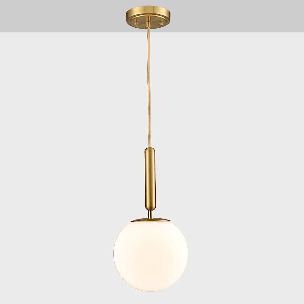 DIRYZON Mid Century Gold Pendant Lighting for Kitchen Island, Modern Hanging Pendant Light Fixtur... | Amazon (US)