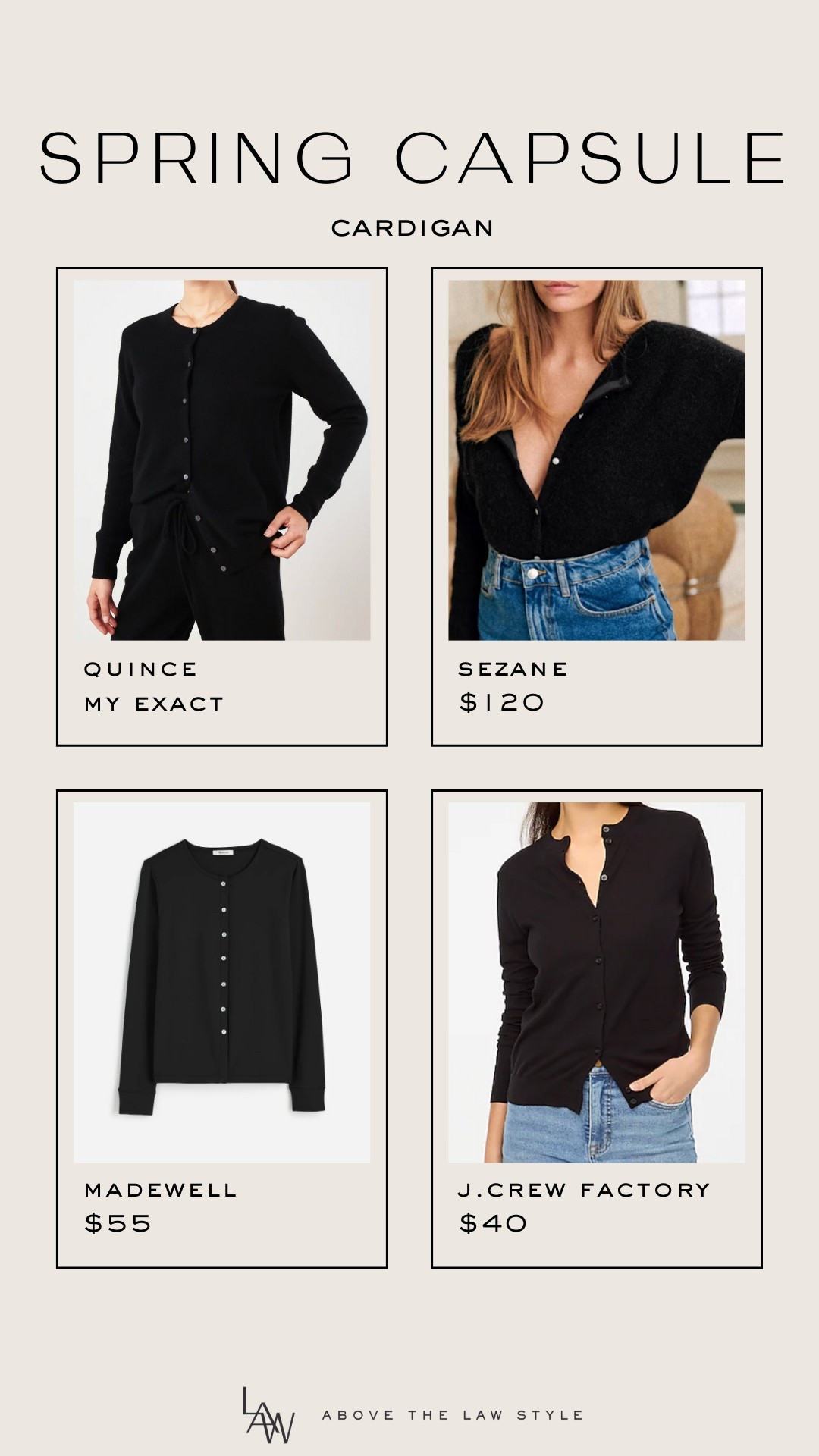 Spring Capsule: Cashmere Cardigann

#LTKFindsUnder100 #LTKFindsUnder50 #LTKStyleTip