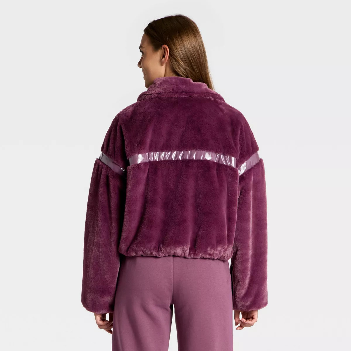 Women's Faux Fur PU Trim Jacket - JoyLab™ | Target