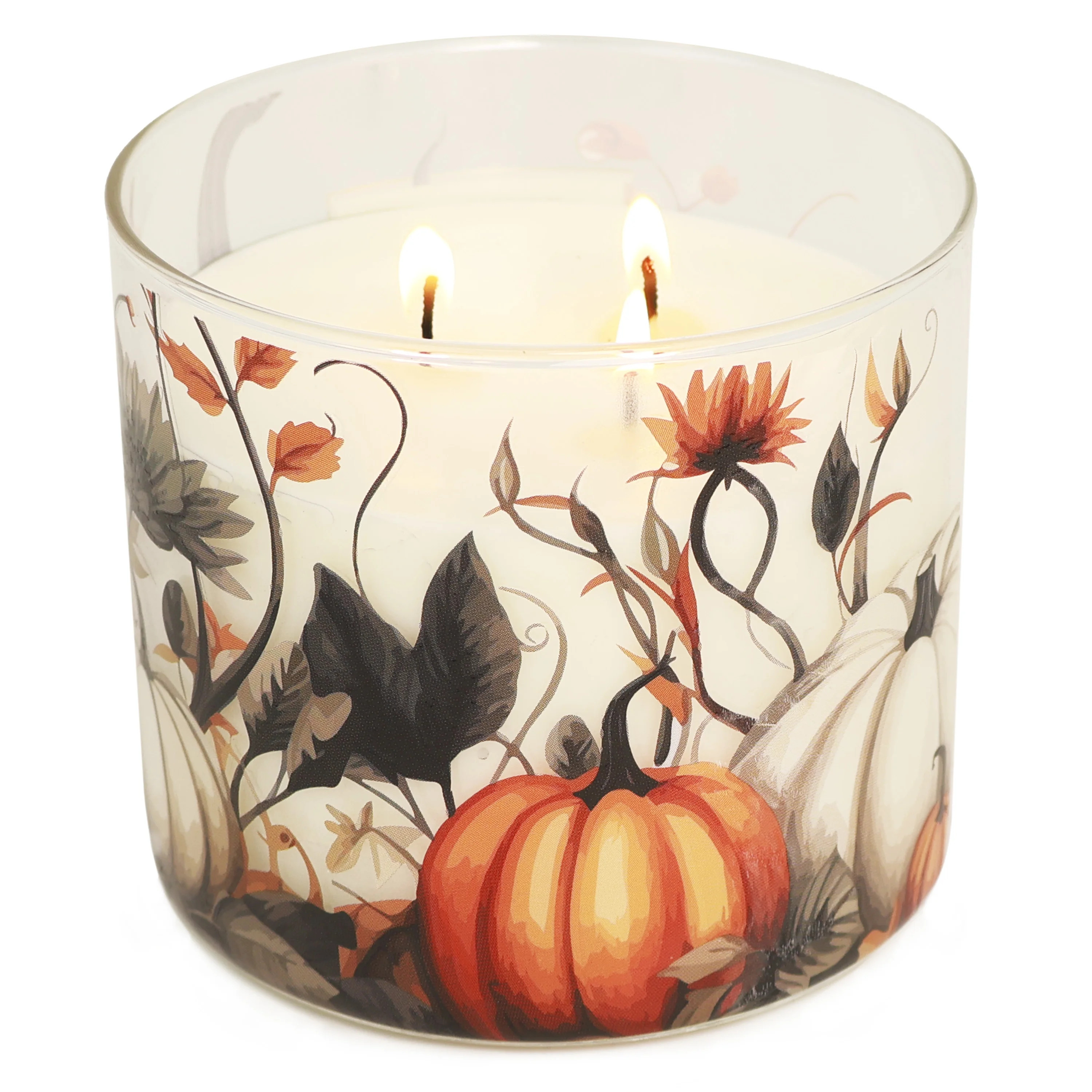 Mainstays 3-Wick Pumpkin Spice With a Pumpkin Design, 13-Ounce | Walmart (US)