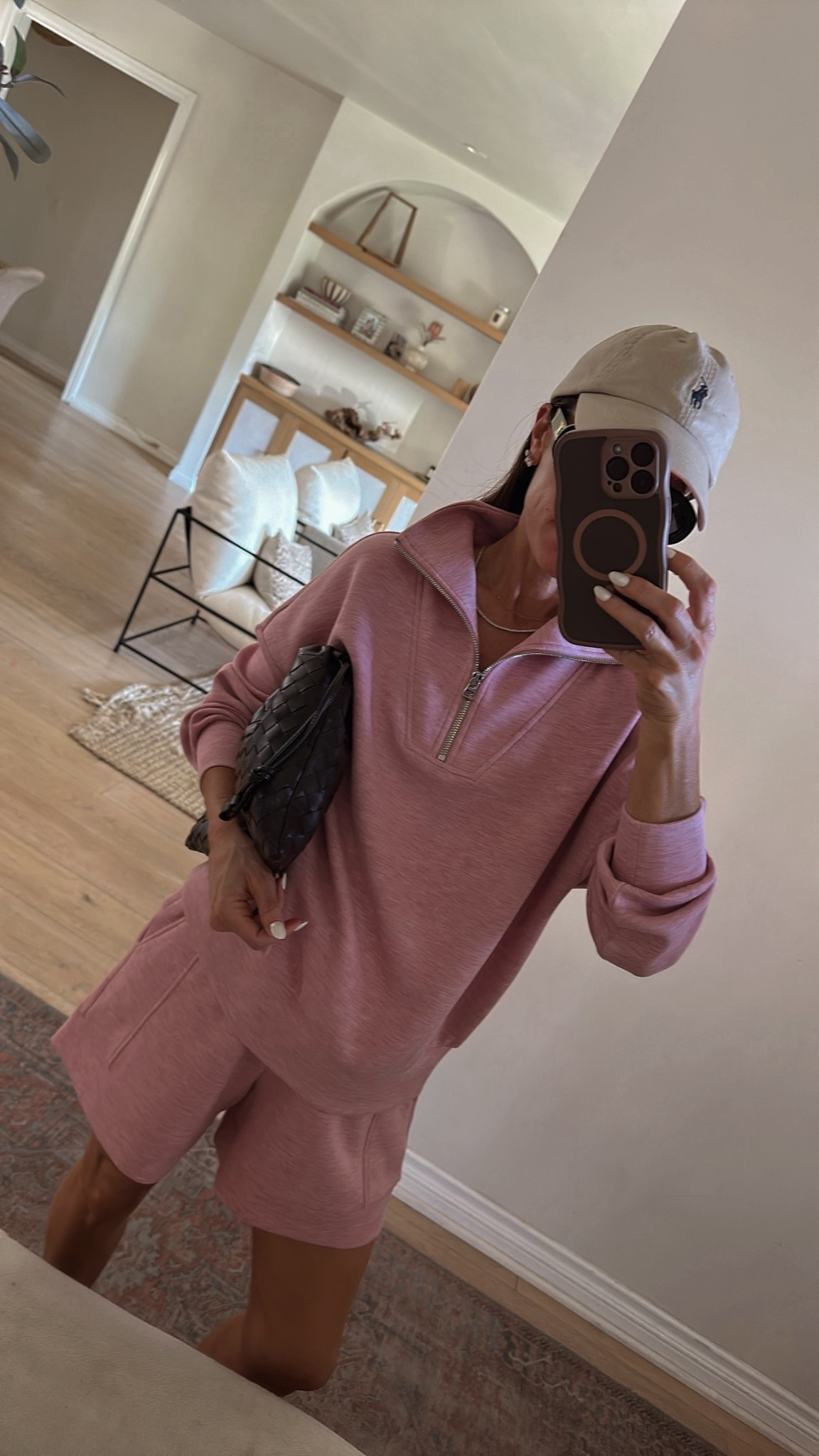 Casual off duty outfit in the prettiest rose shade for spring
Buttery soft and fits tts 
@Varley 

#LTKPetite #LTKOver40