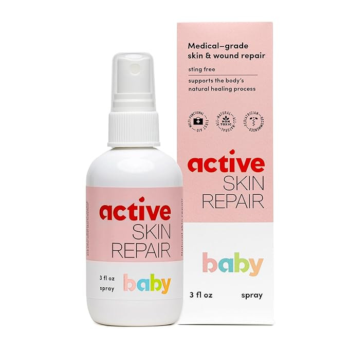 Active Skin Repair Natural, Non-Toxic, No Sting Baby Spray First Aid Safe For Use on Diaper Rash,... | Amazon (US)