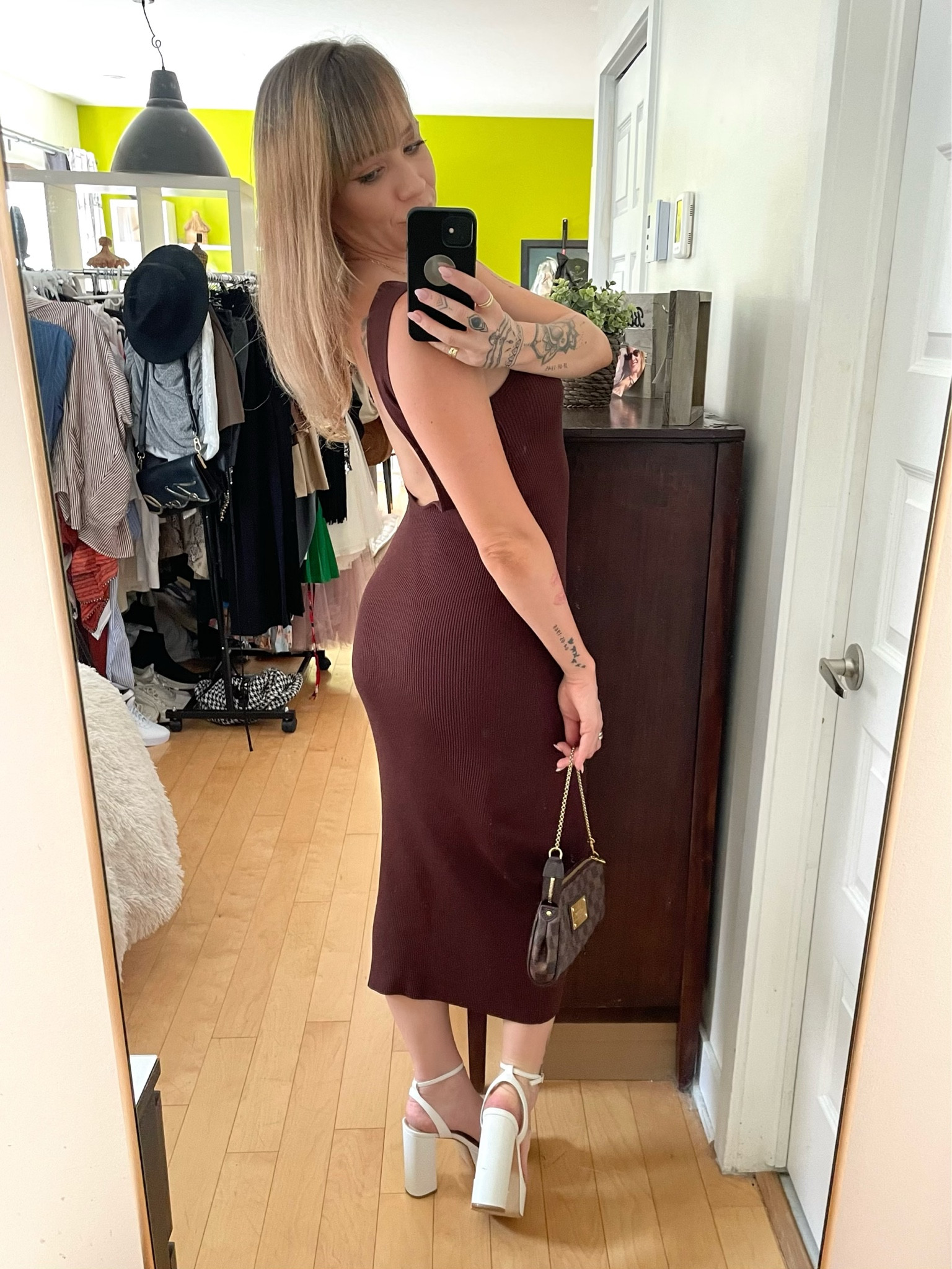 All Aligned Midi Dress