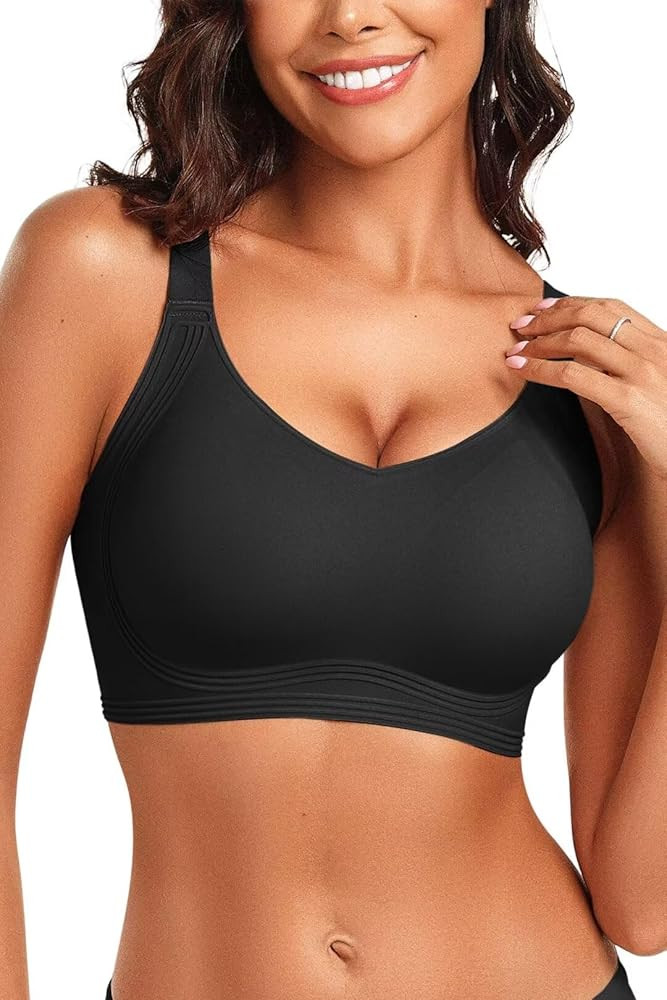 Vertvie Women's Seamless Wireless Push Up Bras with Support and Lift No underwire Bralettes Full ... | Amazon (US)