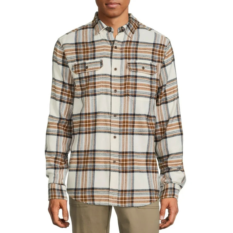 George Men's and Big Men's Super Soft Flannel Shirt, up to 5XLT | Walmart (US)