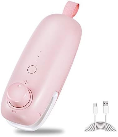 DCMEKA Mini Heat Sealer Hand held Chip bag Sealer Rechargeable Airtight Bag Sealer & Cutter with Mag | Amazon (US)