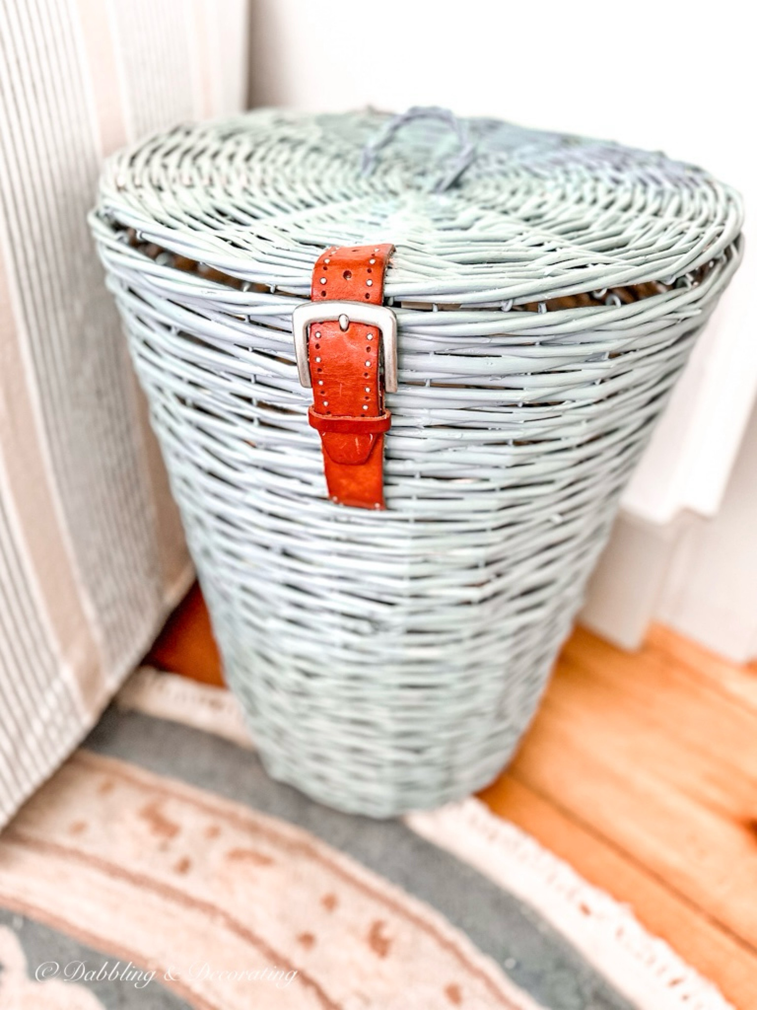 Basket DIY Woven With Leather Belt

#LTKHome