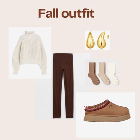 Fall outfit, fall outfit idea, fall style, fall aesthetic, casual outfit, casual fall outfit, sweater, leggings, UGG Tazz slippers, outfit ideas

#LTKstyletip #LTKsalealert #LTKfindsunder50