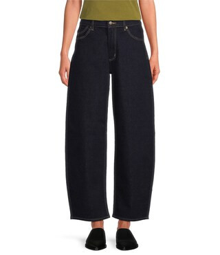Rolla's Gigi Barrel Ava Mid Rise Wide Leg Jeans | Dillard's | Dillard's