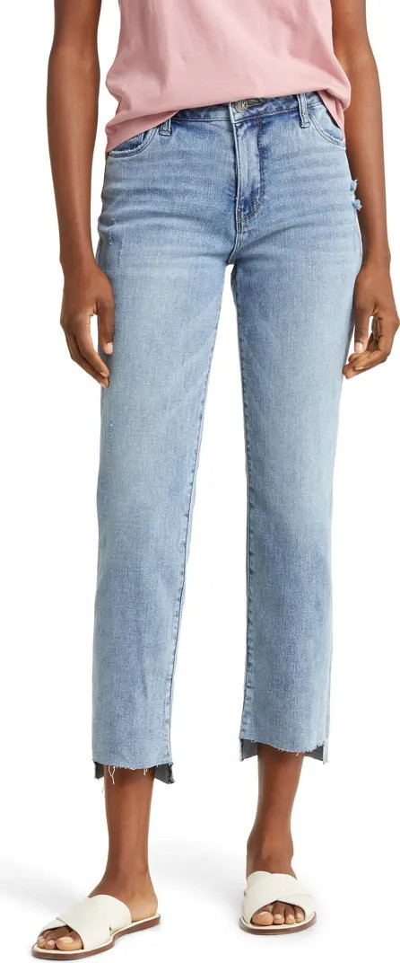 KUT from the Kloth Reese Step Hem Ankle Straight Leg Jeans | Nordstrom | Nordstrom