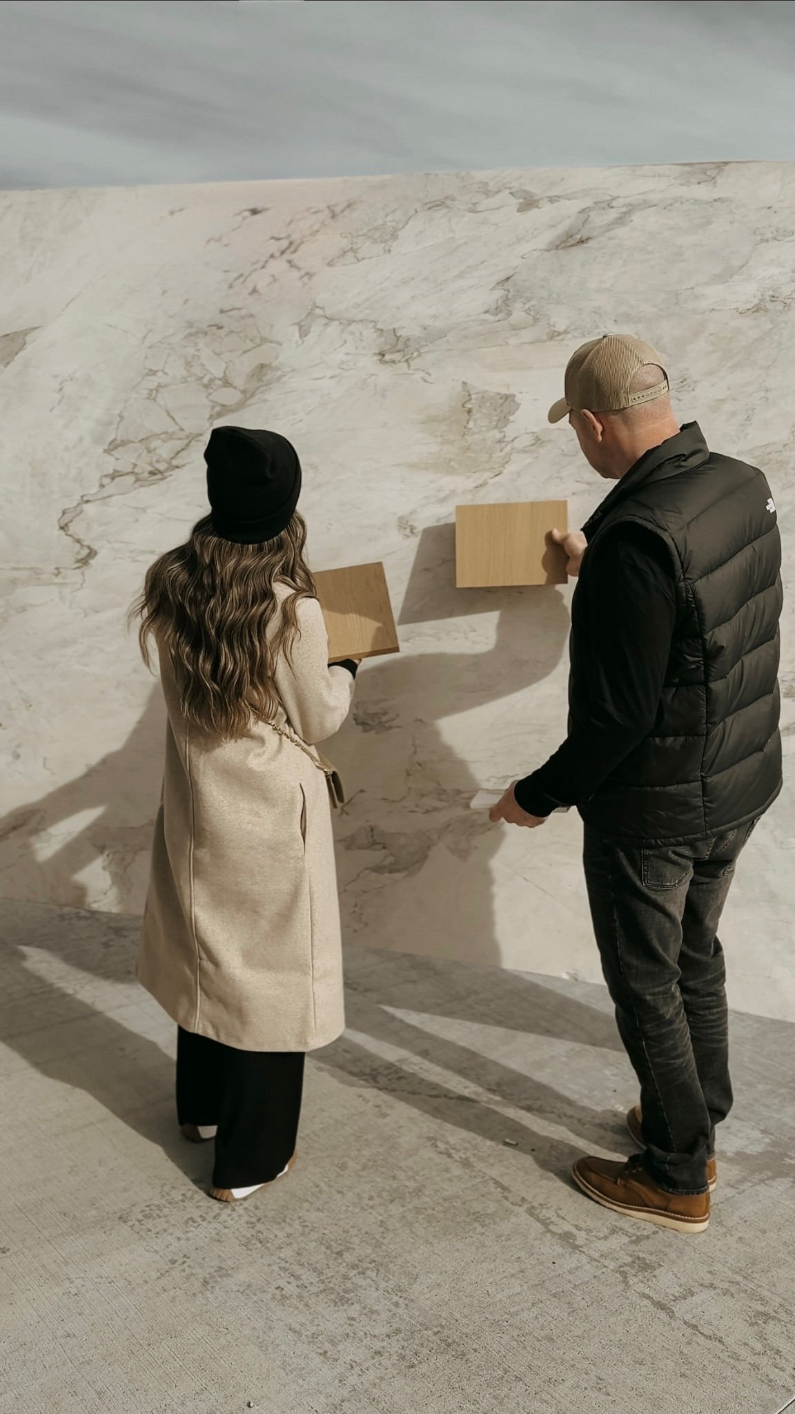 Calacatta Dolomite 🤌🏼🤍 hand selected from Italy. We can’t wait to show you our finished custom kitchen with these natural stone slabs! 

#LTKstorytime #LTKHome