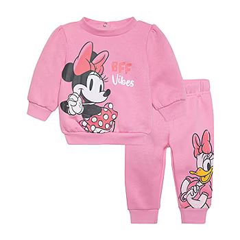 Baby Girls 2-pc. Fleece Minnie Mouse Pant Set | JCPenney