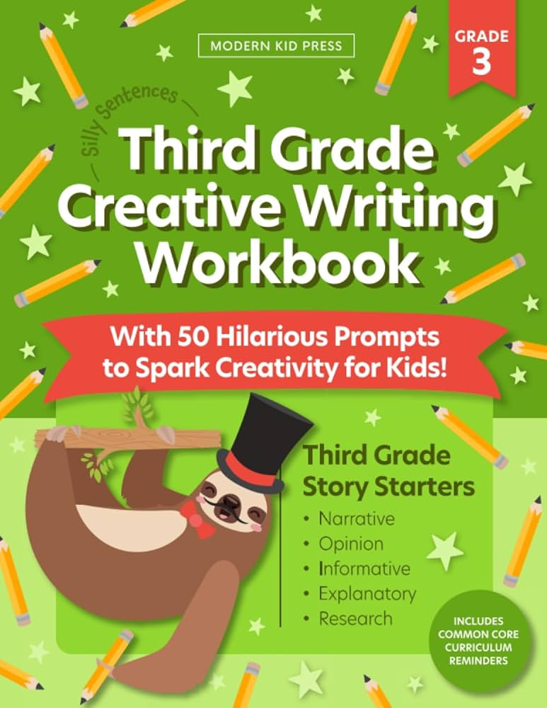The 3rd Grade Creative Writing Workbook (Silly Sentences): 50 Hilarious Writing Prompts and Story... | Amazon (US)