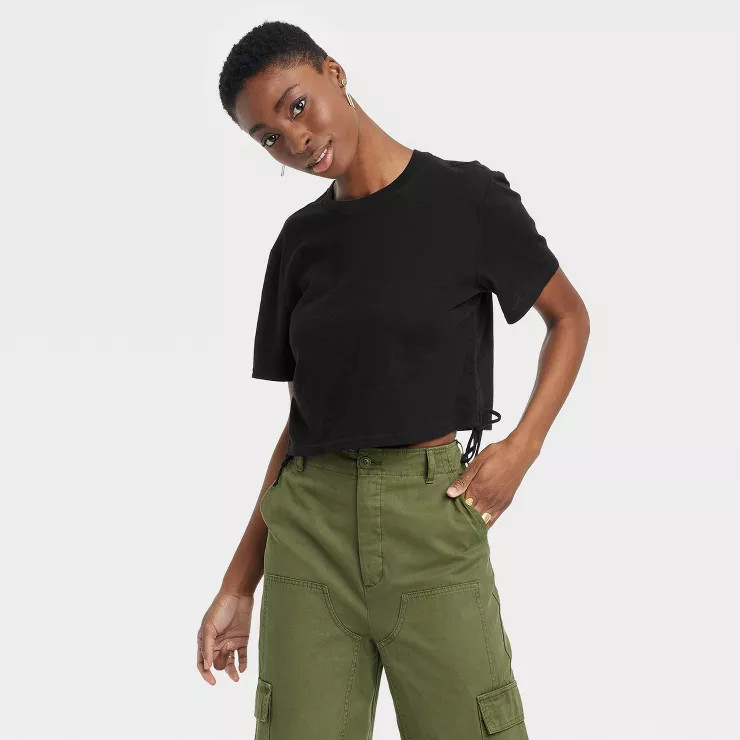 Women's Ruched Short Sleeve T-Shirt - Universal Thread™ | Target