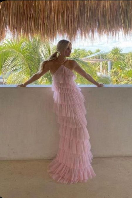 Pink Ruffle Tiered Wedding Guest Dresses 

#LTKSeasonal #LTKstyletip #LTKwedding