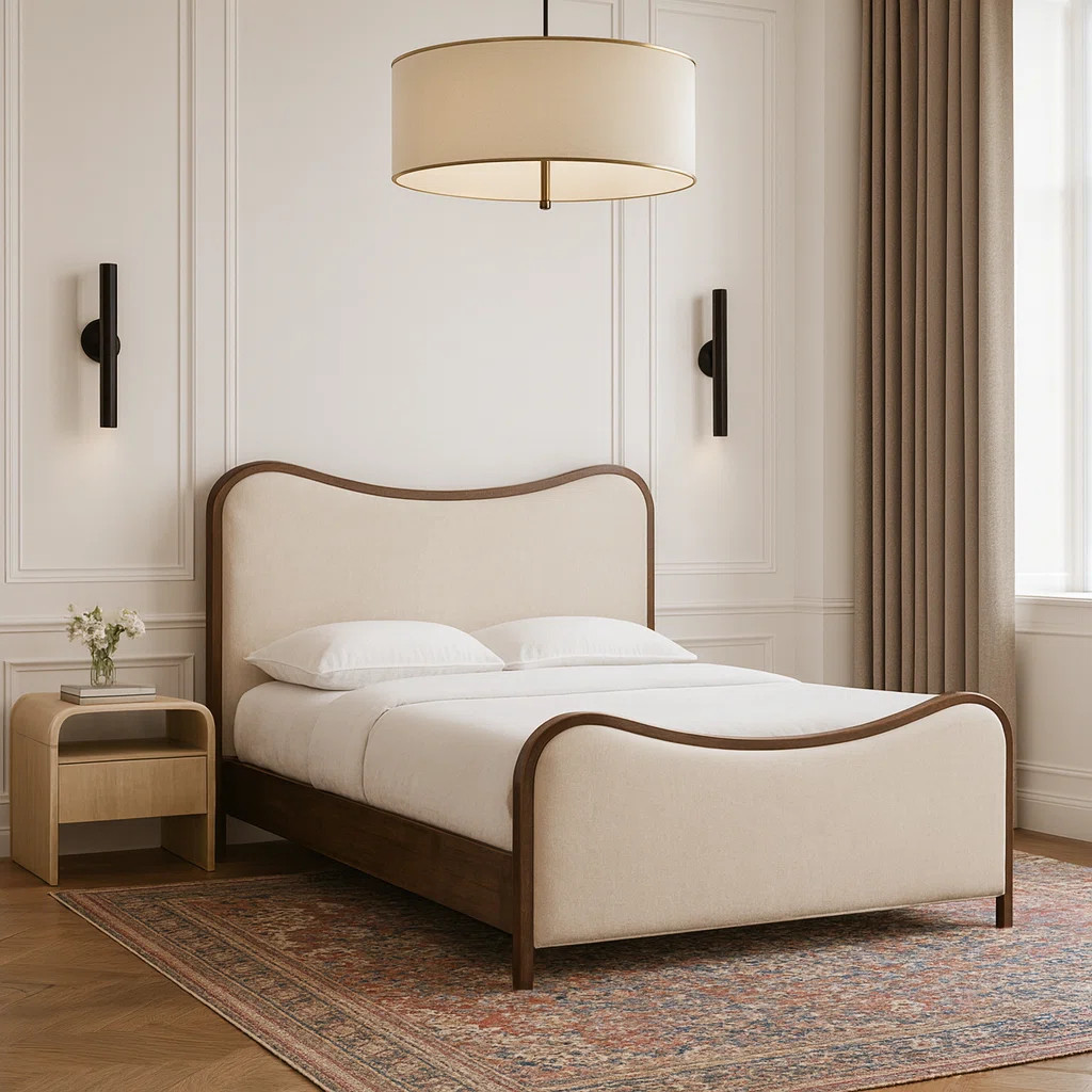 Arvada Harvill Vegan Leather Upholstered Bed | Wayfair North America