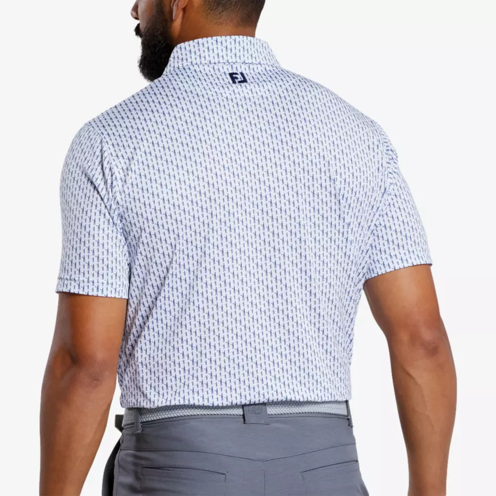 Figure Print Lisle Men's Short Sleeve Golf Polo Shirt | PGA TOUR Superstore