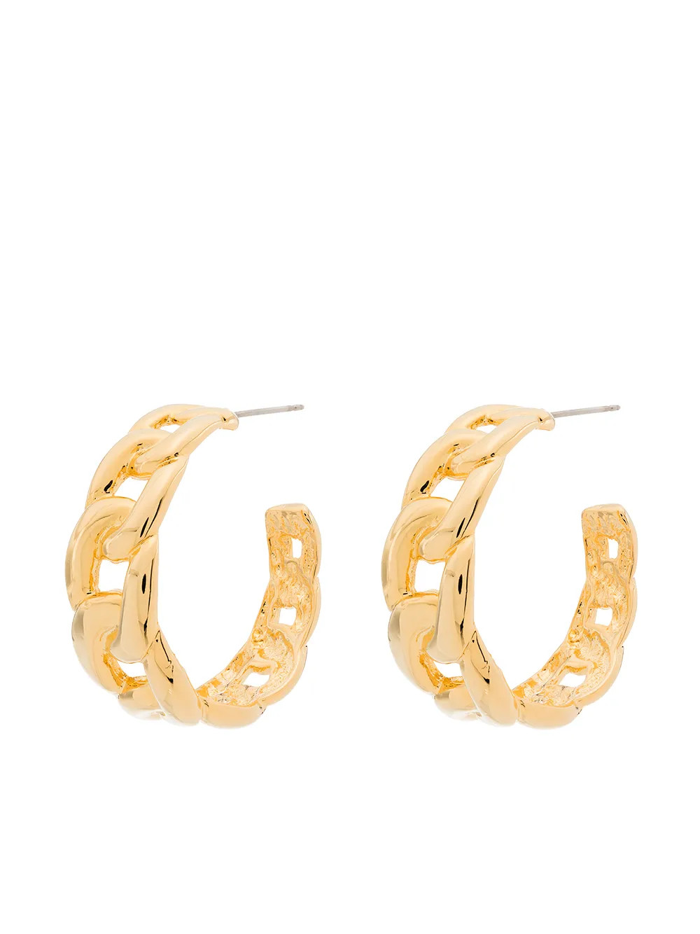 chain-link hoop earrings | Farfetch Global