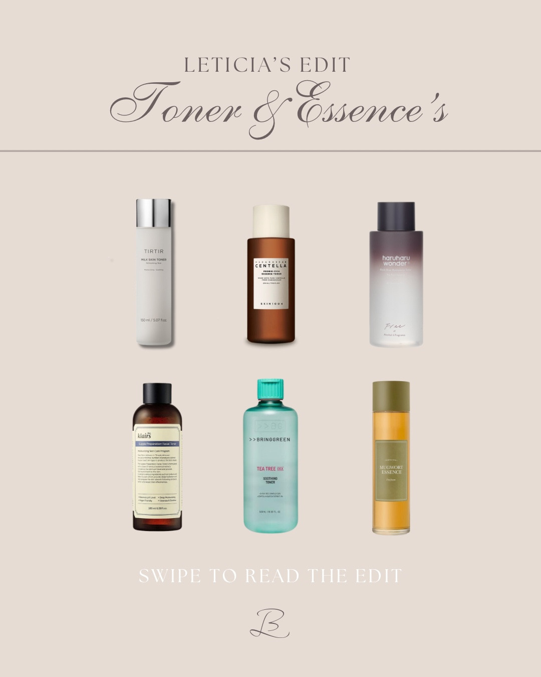 Korean Toners Edit! 
PS: the TirTir one is my current favorite! 


#LTKbeauty #LTKAsia