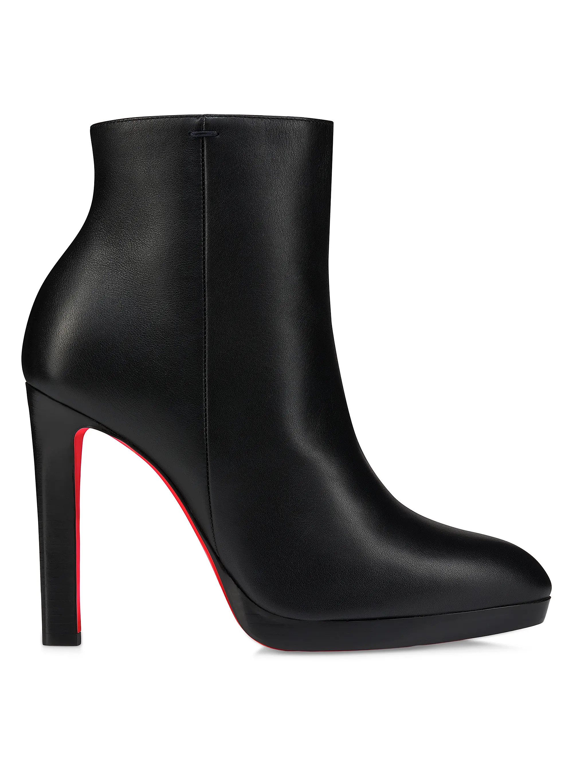 Christian Louboutin Fannylove 120MM Leather Booties | Saks Fifth Avenue | Saks Fifth Avenue
