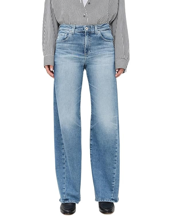 AG Adriano Goldschmied Women's Adria Low Rise Baggy Wide Leg | Amazon (US)