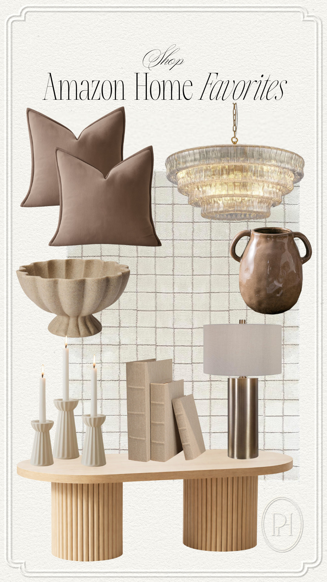 Some of my top home finds on Amazon!

neutral home, home decor, home accents, neutral decor, brown throw pillows, velvet accent pillows, chandelier, lighting fixture, off-white area rug, neutral area rug, modern area rug, bedroom rug, living room rug, oval coffee table, neutral furniture, light wood coffee table, fluted candlesticks, modern furniture, tan candlesticks, decorative books, gold table lamp, brown vase, pedestal bowl, tan bowl, decorative bowl 

 #LTKSeasonal #LTKHome