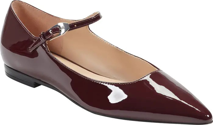 Marc Fisher LTD Trella Mary Jane Pointed Toe Flat (Women) | Nordstrom | Nordstrom
