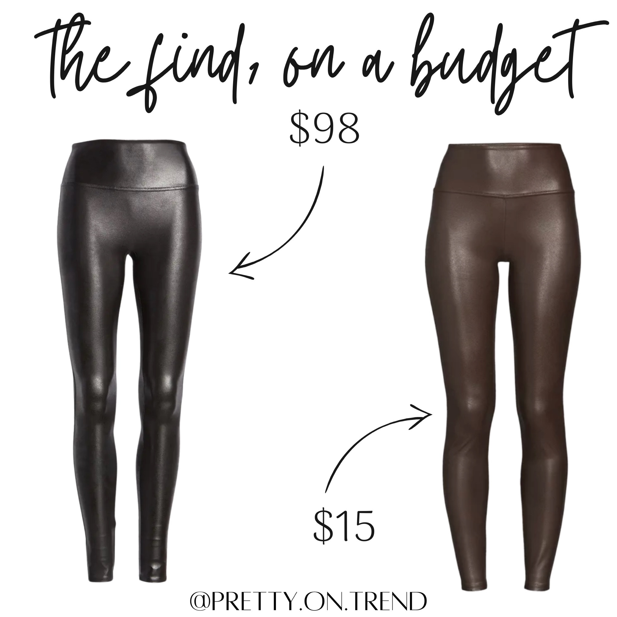 The find and on a budget faux leather leggings 

#LTKstyletip #LTKSeasonal #LTKunder100