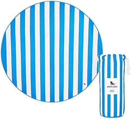 Dock & Bay Round Beach Blanket Sand Free - Round Beach Blanket (66", 170cm) - Beach mat - 100% Re... | Amazon (US)