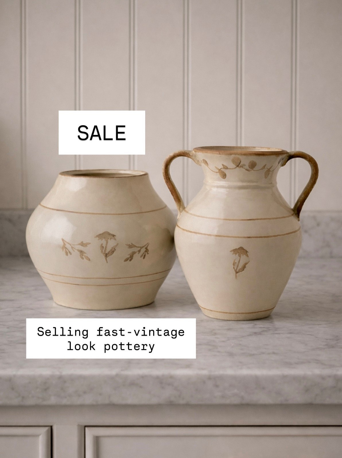 Oh my gosh, this is adorable vintage lake pottery from magnolia home is on sale right now. I am really considering that short one obsessed with it will be so cute with spring flowers.

#LTKHome #LTKSaleAlert