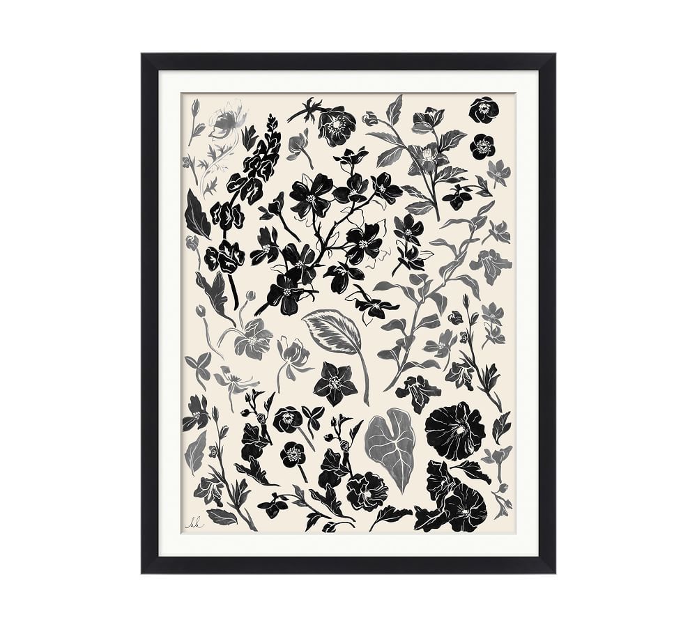 Floral Symphony Framed Wall Art by The Pottery Barn Collective | Pottery Barn (US)
